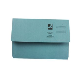Q C DOCUMENT WALLET FS BLUE, Files & Folders