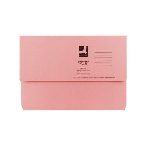 Q C DOCUMENT WALLET FS PINK, Files & Folders