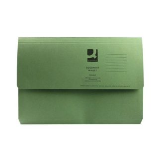 Q C DOCUMENT WALLET FC GREEN I, Files & Folders