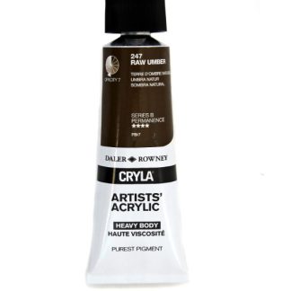 Cryla Acrylic 75ml Raw Umber, Acrylic Paints