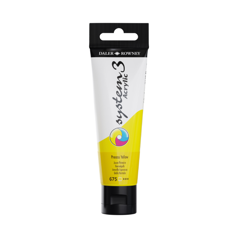 SYS 3 59ML PROCESS YELLOW, Acrylic Paints