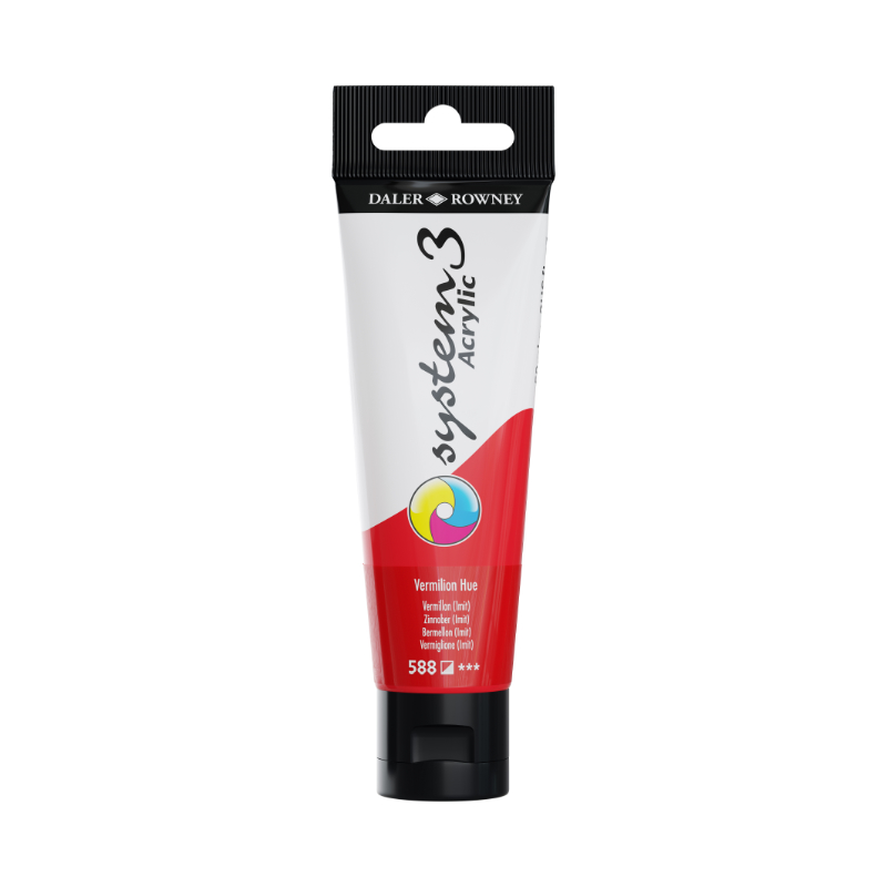 SYS 3 59ML VERMILION (HUE), Acrylic Paints