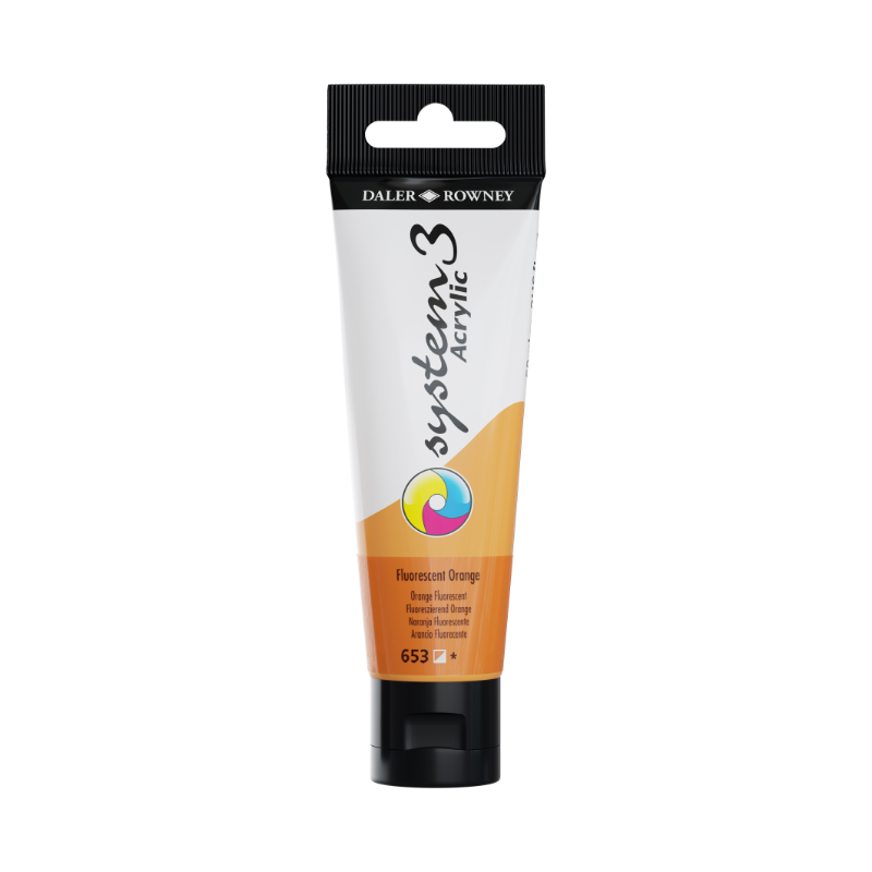 SYS 3 59ML FLUORESCENT ORANGE, Acrylic Paints