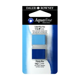Aquafine Half Pan Colbalt Blue & Phtalo Blue