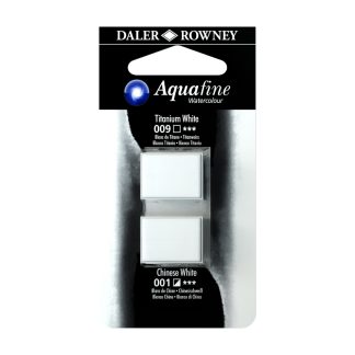 Aquafine Half Pan Titainum White & Chinese White23