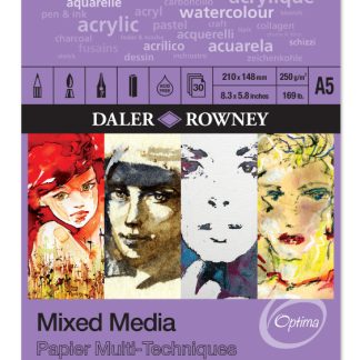 Optima Mixed Media Spiral A5 250g, Artist Pads