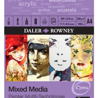 Mixed Media Paper Pad Spiral A4, Artist Pads