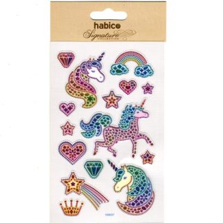 Habico Signature Crystal Stickers Unicorn