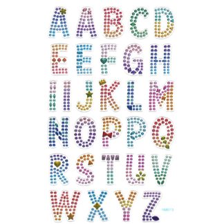 Habico Signature Crystal Stickers Alphabet
