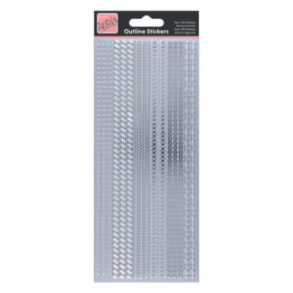 Assorted Borders Silver Stickers