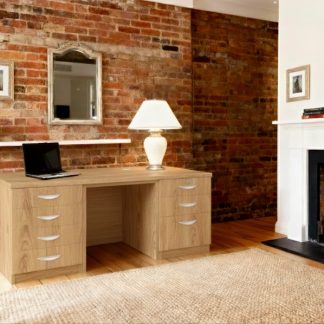 Desk With Two Drawer Units