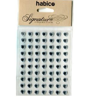 Habico Signature 8mm Heart Shaped Gems Silver