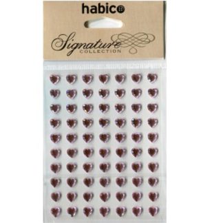 Habico Signature 8mm Heart Shaped Gems Pink